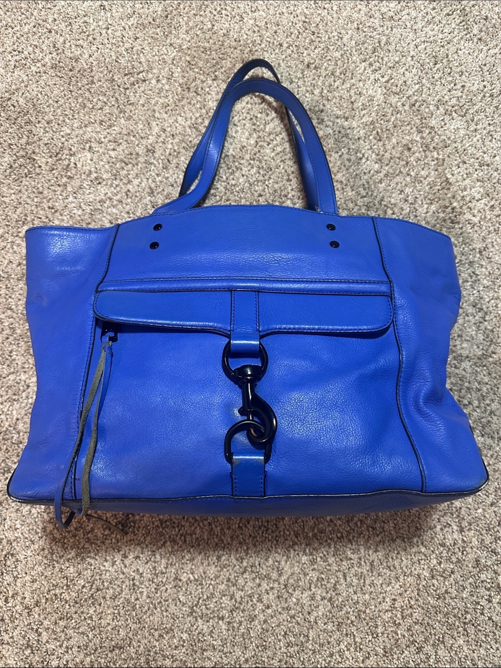 Rebecca Minkoff Y2K Blue Leather Tote